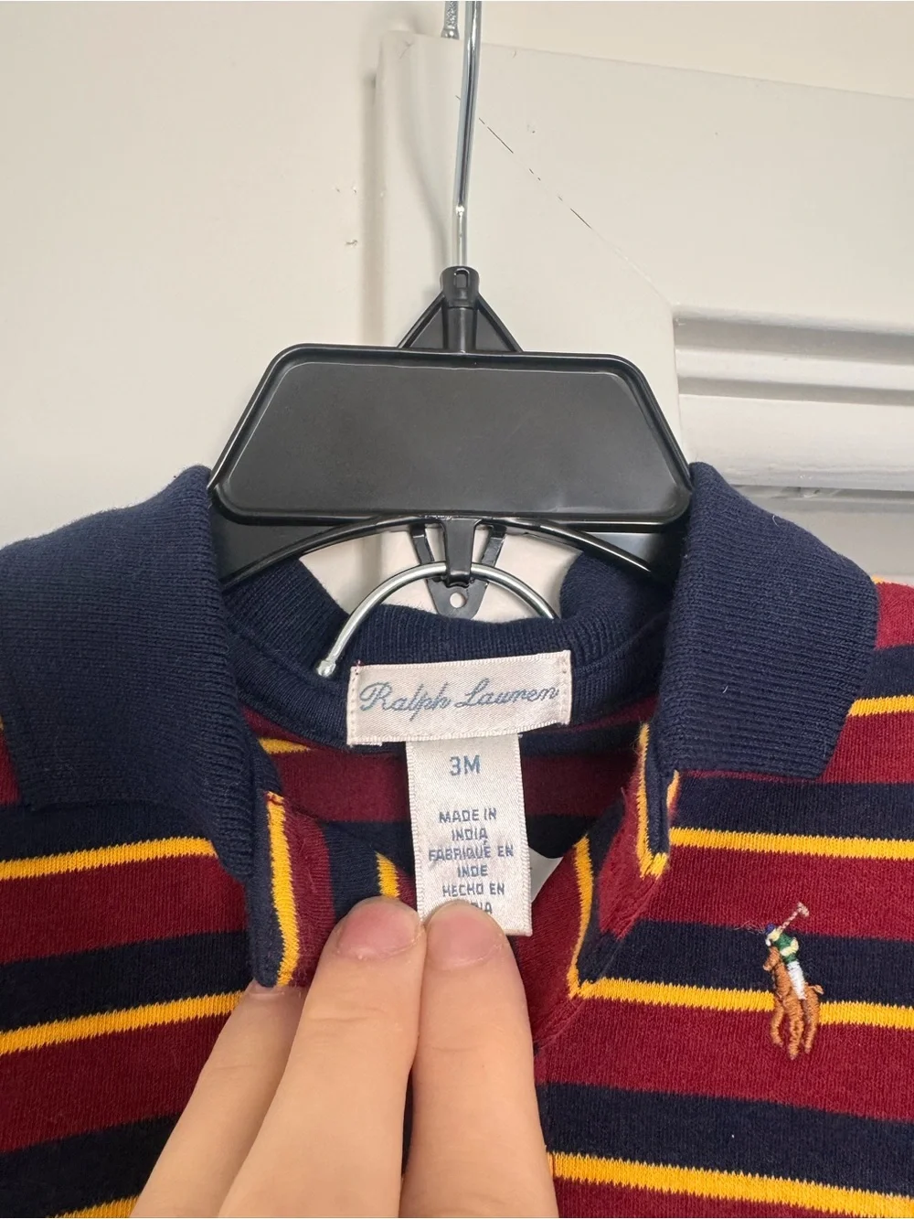 RALPH LAUREN Boys' Striped Polo Set 3m